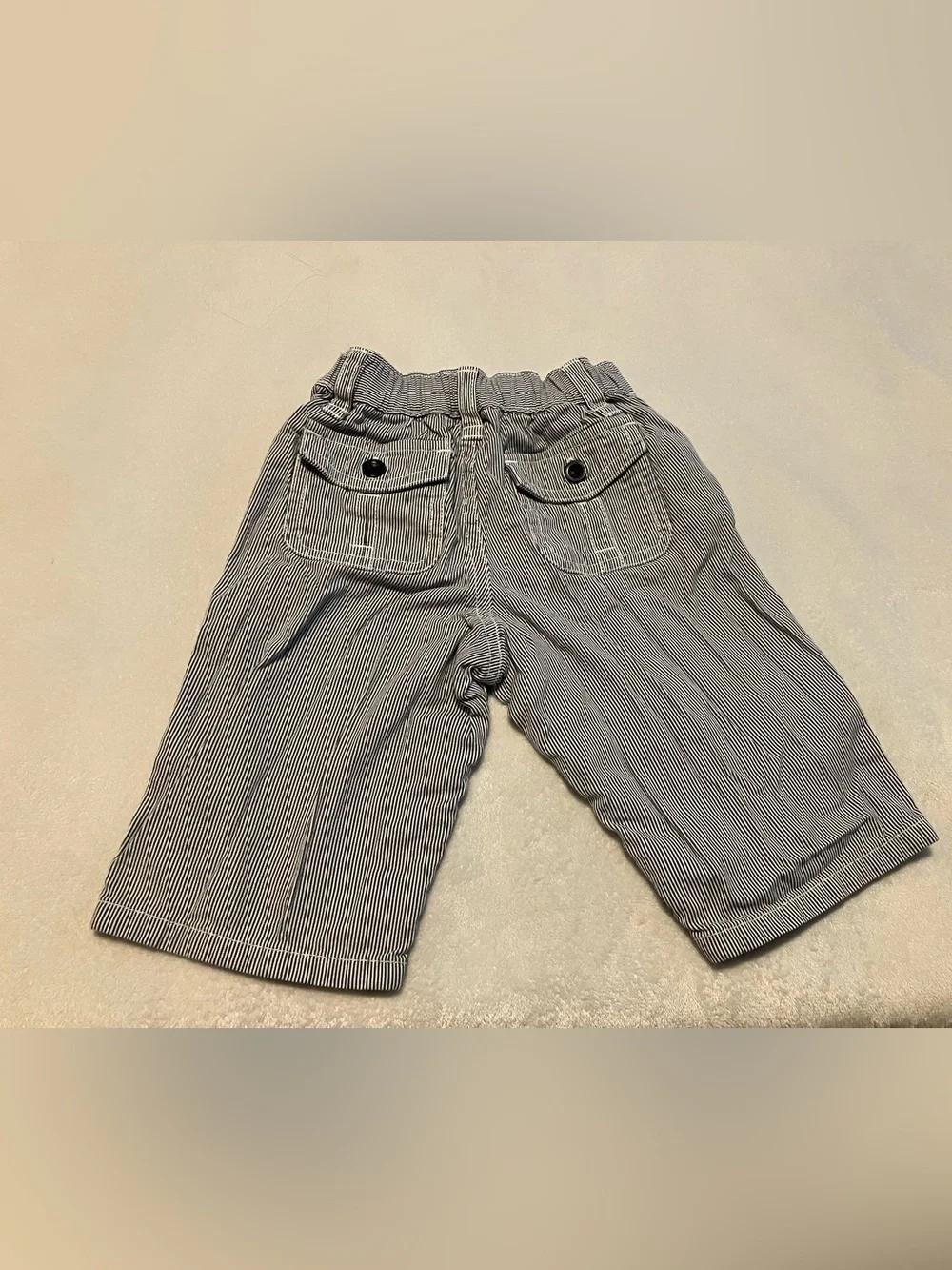 Kids Striped Pants in Navy and White